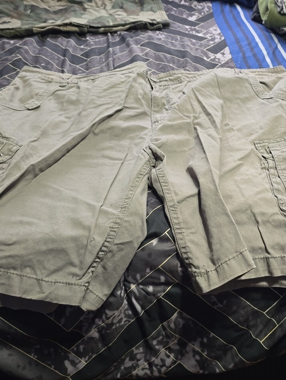 Light Grey Cargo Shorts